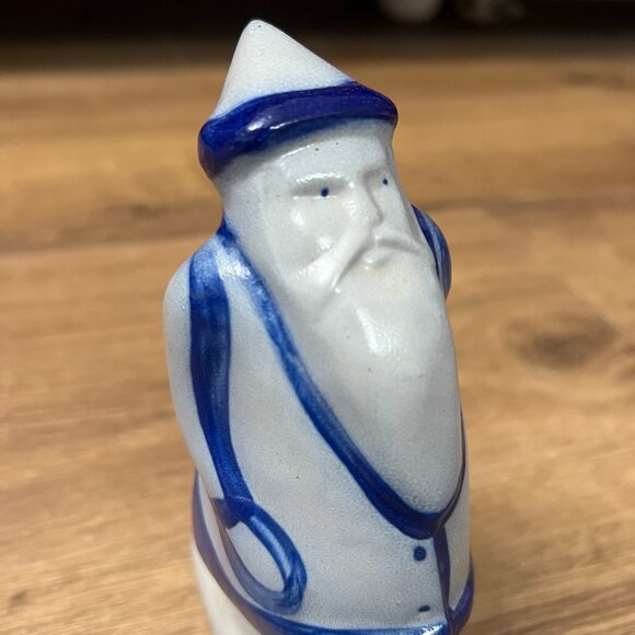 1996 Eldreth Pottery Salt Glaze Santa Claus Figurine - Picture 2 of 9